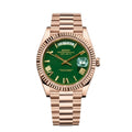 Datejust Daydate Rose Gold Green