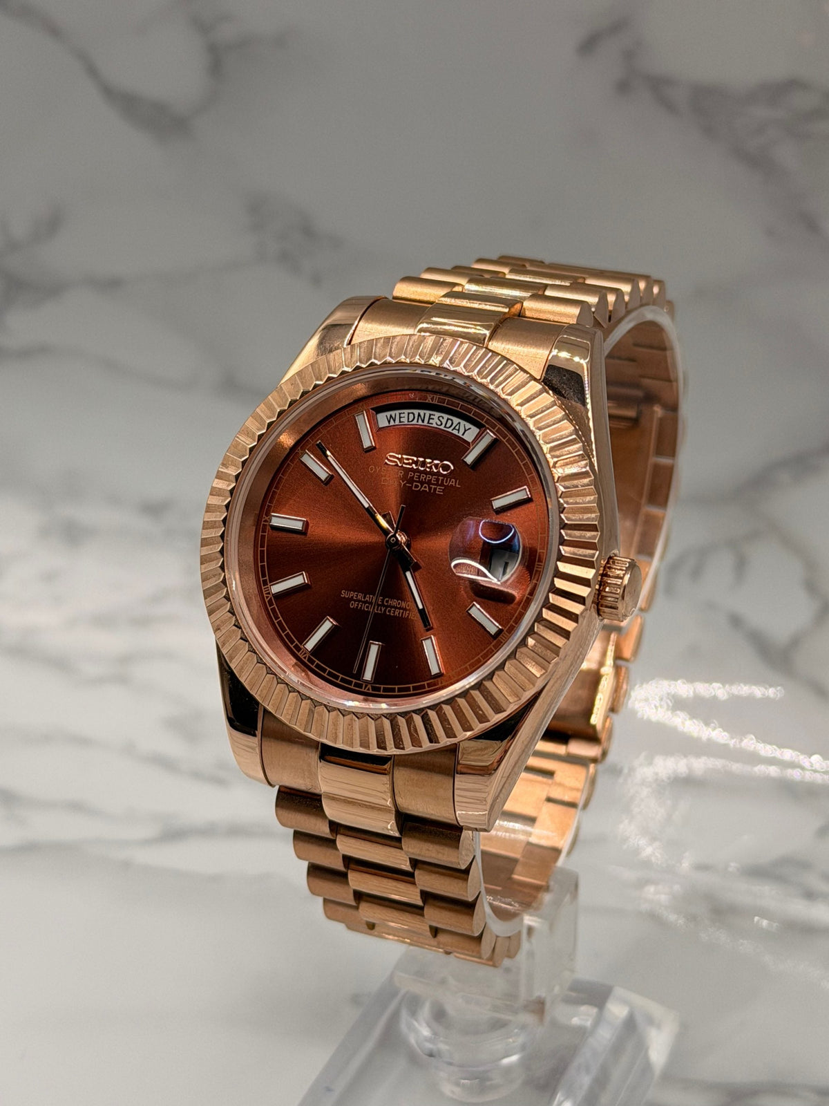 Datejust Daydate Rose Gold Chocolatte