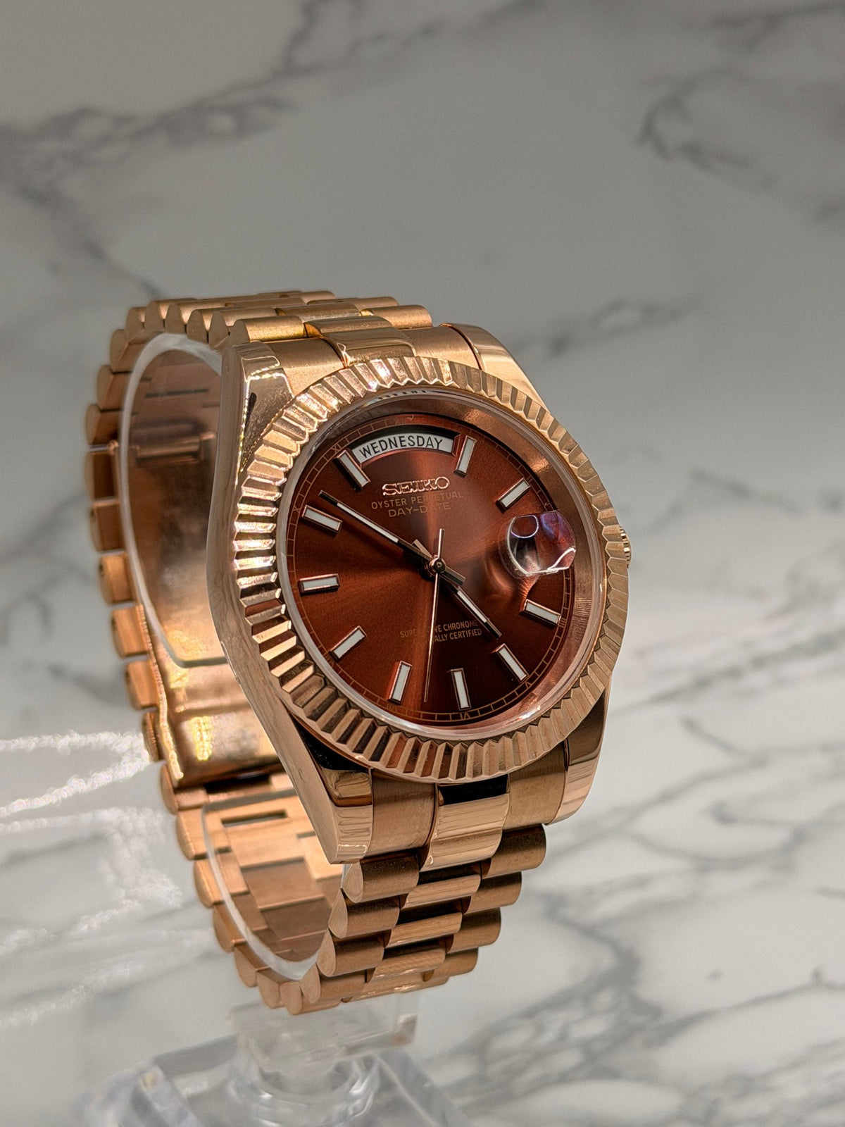 Datejust Daydate Rose Gold Chocolatte