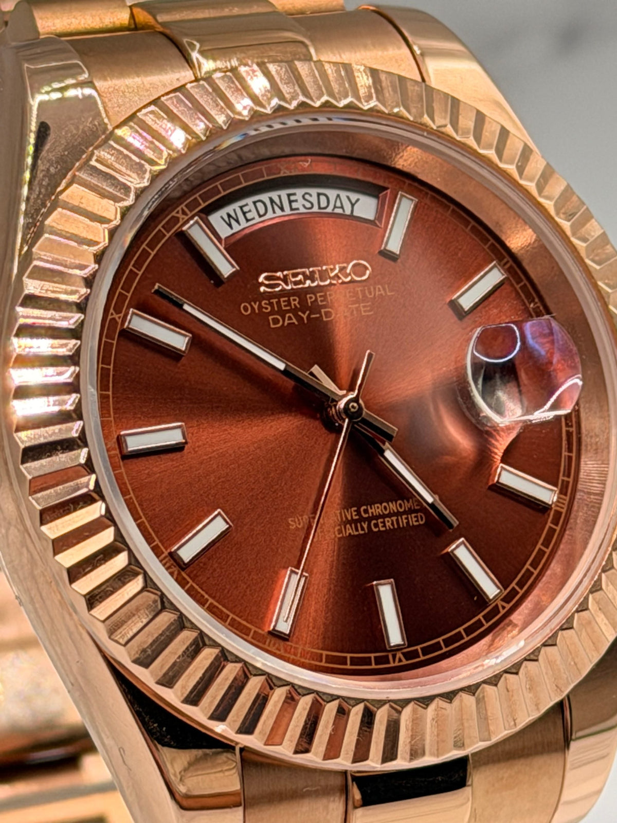 Datejust Daydate Rose Gold Chocolatte