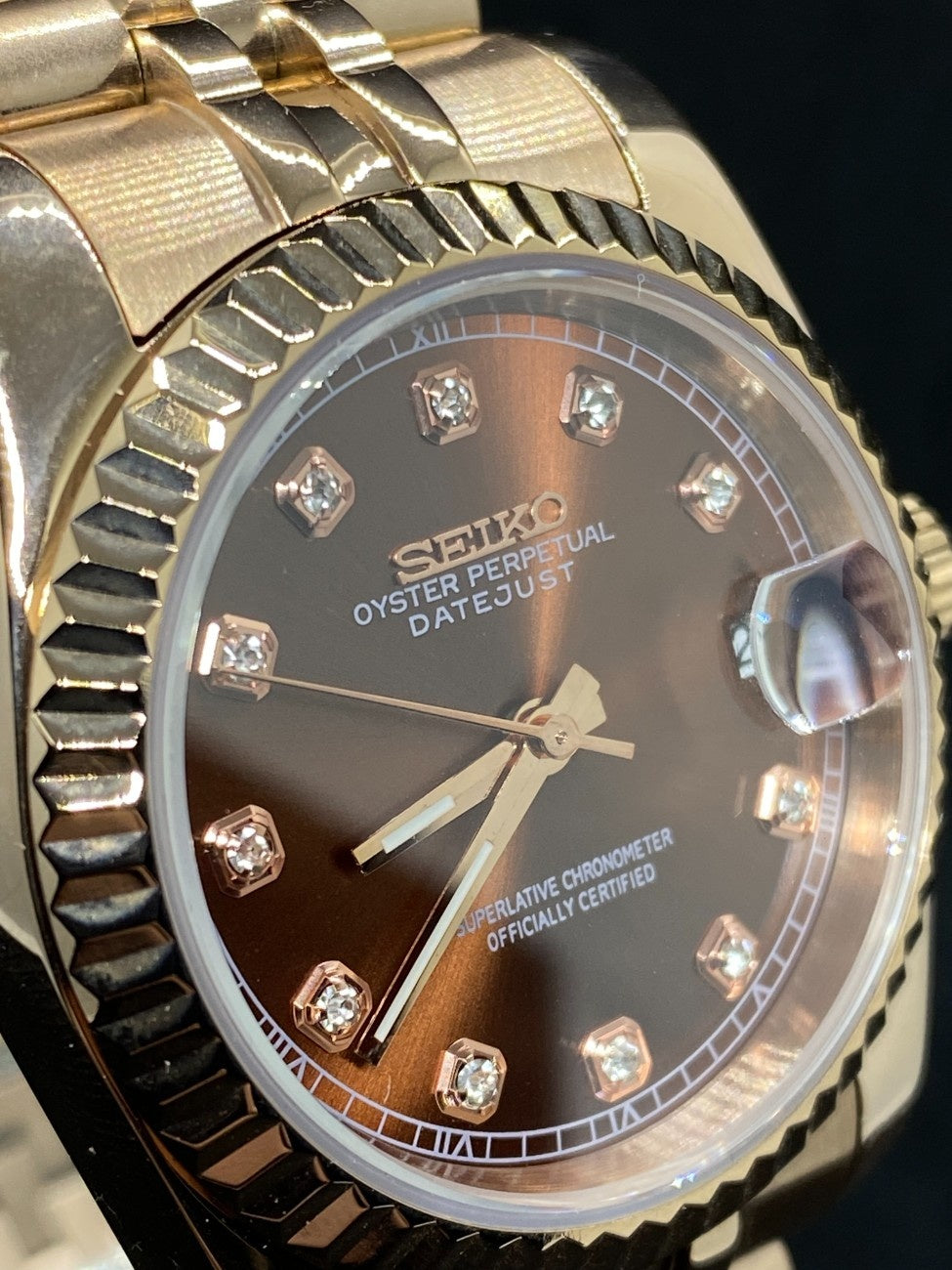 Datejust Diamond Bronze Rose Gold
