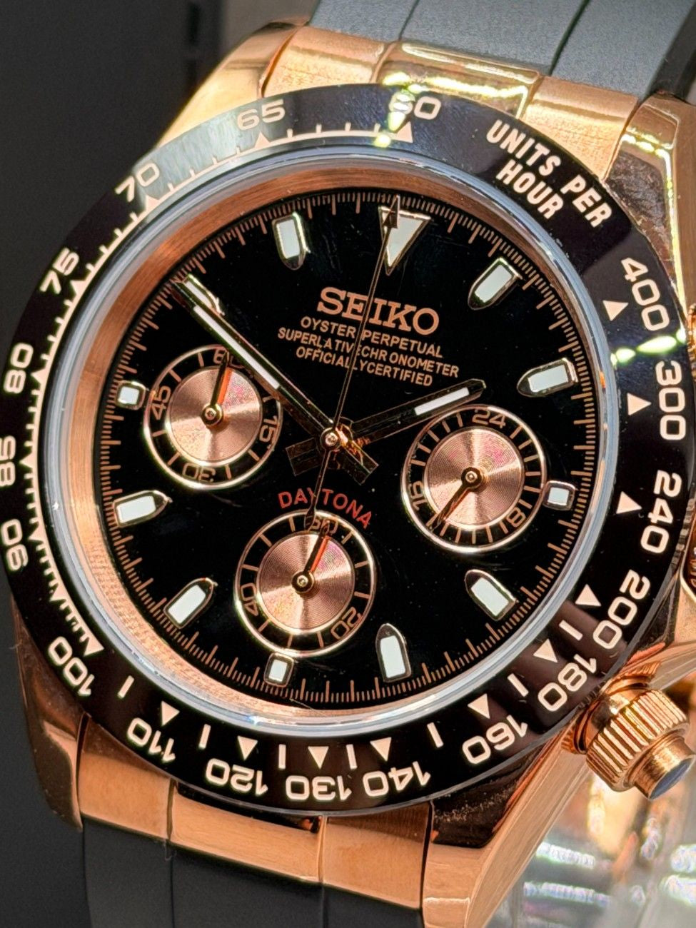 Seitona Rose Gold Black