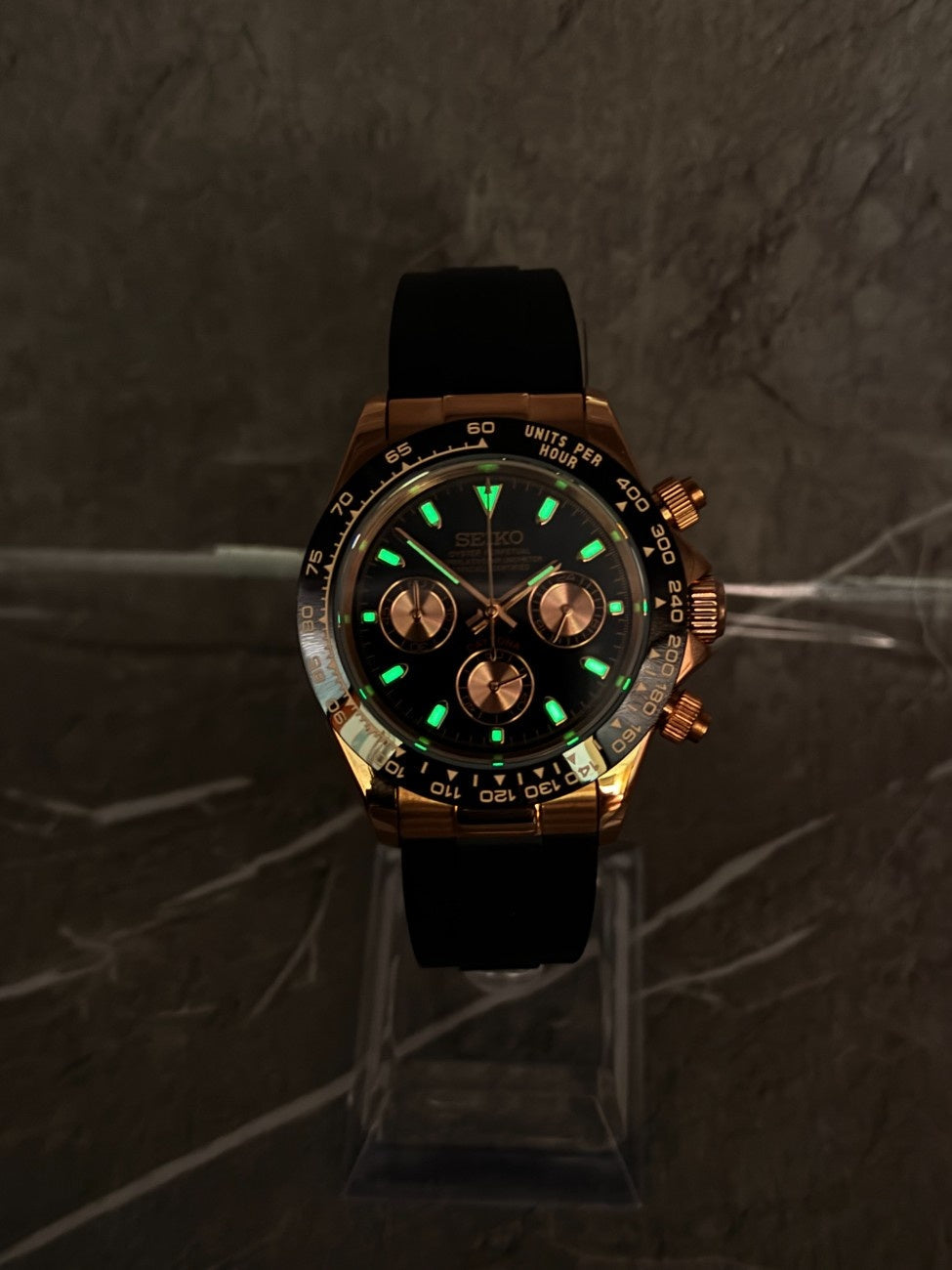 Seitona Rose Gold Black