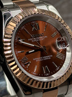 Datejust Silver Bronze Roman